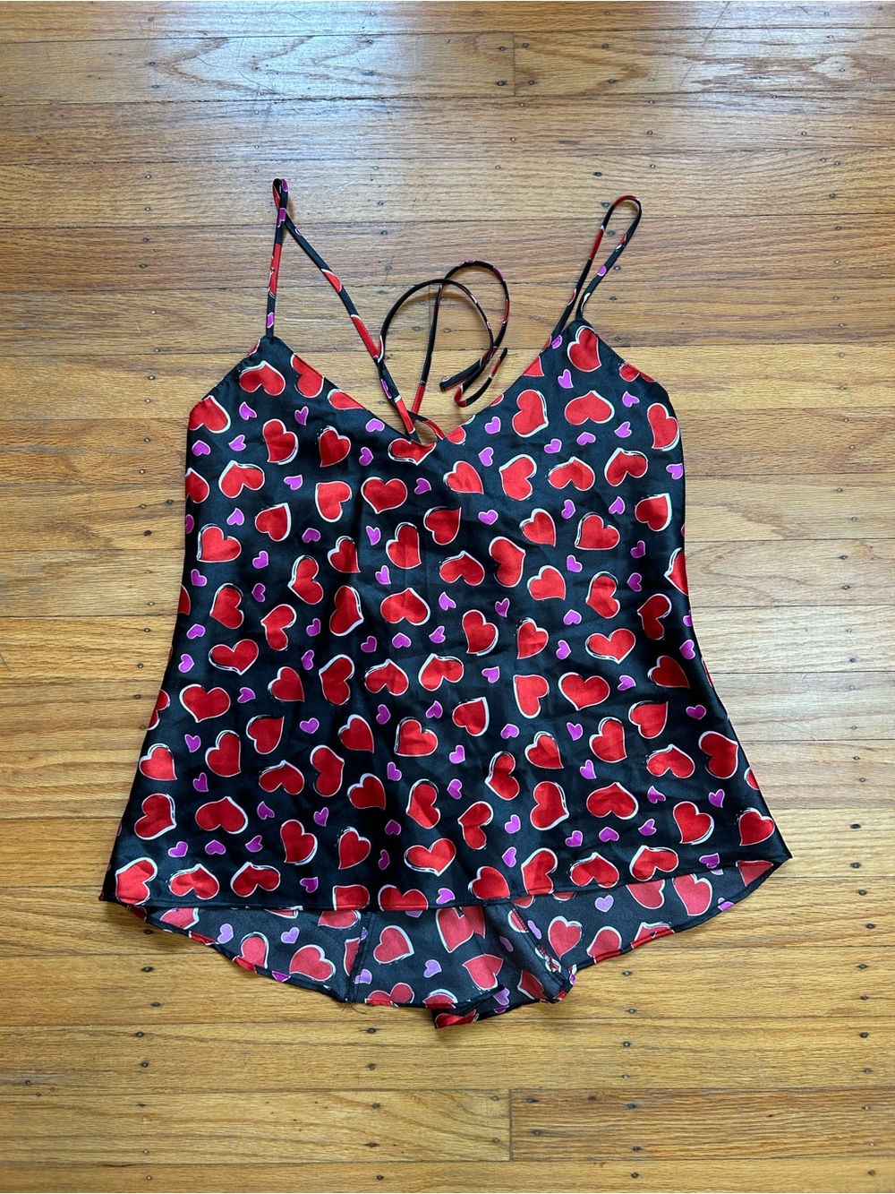 Frederick's of Hollywood Black Satin Cami
